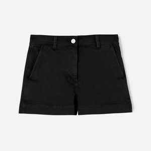 Everlane Twill High Rise Shorts, Black, Size 4